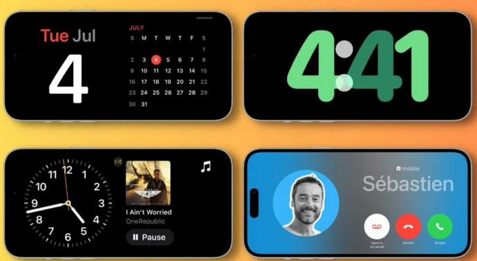 娄烦苹果手机维修分享iOS17横屏充电待机显示有什么好处 