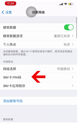 娄烦苹果14维修网分享如何给iPhone14的SIM卡设置密码 