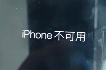 娄烦苹果服务网点分享锁屏界面显示“iPhone 不可用”如何解决 