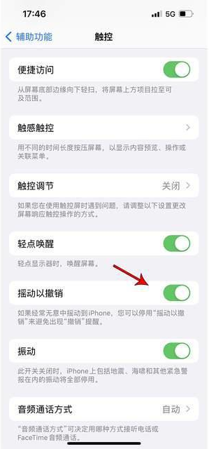 娄烦苹果手机维修分享iPhone手机如何设置摇一摇删除文字 